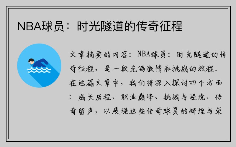 NBA球员：时光隧道的传奇征程